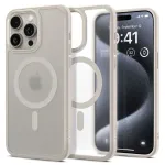 Spigen Ultra Hybrid Mag -kinnitusel kCover iPhone 15 Pro -le (MagSafe) - matt looduslik titaan