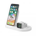 BELKIN Dock Station BoostUp Wireless dock iPhone+Watch+USB-A White