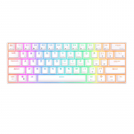 Royal Kludge RK61 RGB mehhaniline klaviatuur, pruunikas klahv (valge) (QWERTY)