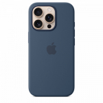 APPLE Silikoonkattega MagSafe'iga iPhone 16 Pro kest Denim