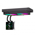 Gamemax CPU Vedelikjahutaja | GLACIER 240 LCD BK | Must