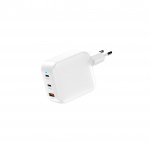 FoneKit GaN PD 100W vrgupistik -laadija, USB-C + USB-C + USB-A, valge