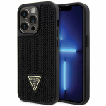 GUESS GUHCP14LHDGTPK iPhone 14 Pro 6,1" must/must karbikristallidega kolmnurkne kaitsembris