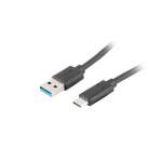 LANBERG USB Type-C USB Type-A 3.1 kabel, 1,8 m | CA-USB-31CU-0018-BK | USB Type-C USB Type-A