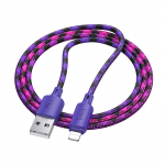 Hoco USB-kaabel A-pistik Lightning-pistik 2,4A 1 m X116 gradient violetne