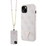 GUESS GUHCP14XP4TDSCPP iPhone 14 Pro Max 6.7" rowy/pink kvakott Crossbody 4G Metal Logo