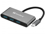 Sandberg USB-C to 3xUSB 3.0 Hub + PD USB-C to 3xUSB 3.0 Hub + PD,