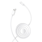 USAMS US-CC096 10W induktsioonlaadimine vlklambi kaabliga, valge/valge, CC96WH02