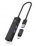 ICY BOX IB-HUB1439-LAN Juhtmega USB 3.2 Gen 1 (3.1 Gen 1) Type-A Must