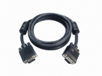 Gembird Pikendusjuhe 15F/15M VGA kahe varjega + ferriit 1,8 m pikkune, must
