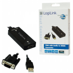 Logilink VGA konverter m. Audio HDMI konform m. Krg Spee