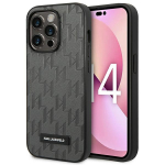 Karl Lagerfeld KLHCP14XSAKLHPG iPhone 14 Pro Max 6.7" kvakaaneline korpus sari/hall Saffiano Mono Metal Logo