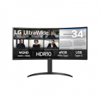 LG LCD-monitor||34WR55QK-B|34 tolli|ri/Kverus/21:9|VA-paneel|3440x1440|21:9|100Hz|5 ms|Krgus reguleeritav|Kalle|Vrvus Must|34WR55QK-B