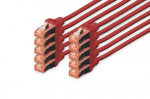 Digitus CAT 6 S/FTP Patchkabel, 10 tkki, 5m, punane
