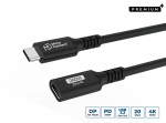 MicroConnect Premium USB-C kaabel pikendaja 1m, 20Gbps, 240W, USB 3.2 Gen