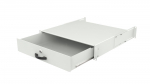Lanview 2U 19"" KEYBOARD, GENERAL USE, LOCKABLE DRAWER MODULE WHITE