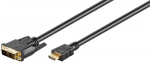 Goobay 51579 video kabeli adapter 1 m HDMI DVI-D MustTranslation: 51579 video kabeli adapter 1 m HDMI DVI-D Must