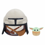 Squishmallows Star Wars Mandalorian ja Grogu pehmosetti, 30 cm ja 9 cm (270560)