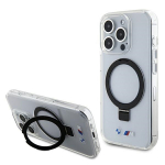 BMW BMHMP15LURST iPhone 15 Pro 6.1" przeroczysty/clear hardcase Ring Stand M Collection MagSafe
