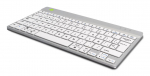 R-Go Tools R-Go Compact Break keyboard, QWERTY (ES), bluetooth, white