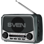 SVEN Klar SRP-150, hall (3W, Bluetooth, FM/AM/SW, USB, microSD, taskulamp, aku)