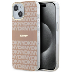 DKNY DKHMP14SHRHSEP iPhone 14 / 15 / 13 6.1" rowy/pink kvakott IML Mono AND Stripe MagSafe