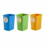 Set of waste buckets without lid Deco Flip Bin 3x25L blue|green|yellow