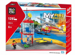 BLOCKI Blocki MyFireBrigade Helicopter and Control Tower / KB0812 / Constructor with 129 parts / Age 6+