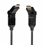 LIBOX LB0068 HDMI 1.4 kaabel 1,5m mees/mees nurareguleerimisega 4K 340MHz 3D HDR ARC 10Gbps must