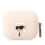 Karl Lagerfeld KLAPRUNIKP AirPods Pro kate rowy/roosa Silikoon Karl Head 3D