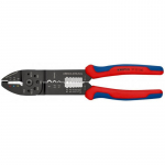 Knipex Crimpzange 97 32 240 (rot/blau, Abisolieren, Crimpen 0,5 - 6,0mm)