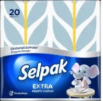 SELPAK Salvetid Deluxe, 30x30cm, 3 kihti, 4 disaini, 20 tk