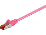 MicroConnect S/FTP CAT6 1m Pink LSZH PiMF (Pairs in metal foil)