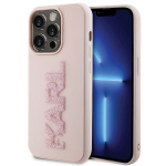 Karl Lagerfeld KLHCP15L3DMBKCP iPhone 15 Pro 6.1" rowy/pink kvakaaneline 3D kummist glitter logo