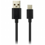 CANYON Tp C USB 2.0 standardkaabel, toide ja andmeedastus, 5V 1A, lbimt 3,2mm, PVC-kate, 1,8m, must
