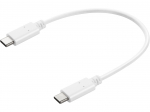 Sandberg USB-C to USB-C laadikabel, valge, 0,2m