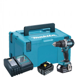 Makita Akku-Schlagbohrschrauber DHP484RTJ, 18V (sinine/must, 2x Li-Ioon-akku 5,0Ah, MAKPAC Gr.2)