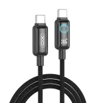 XO kaabel NB-Q312B PD USB-C - USB-C 2,0m 240W must LED-iga