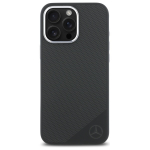 Mercedes MEHMP16X23SUGDK iPhone 16 Pro Max 6.9" tarna/must kvakaaneline silikoonist tooniline logo puidust mustriga MagSafe