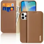 DUX DUCIS wallet case HIVO for IPHONE 15 Pro pruun