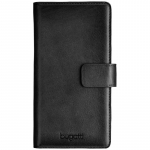 Bugatti L Leather Case - Wallet for Devices 5.1-6'' (7.5 15.5 cm) Black