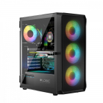 Logic Concept Arvuti korpus PORTOS ARGB MIDI USB 3.0 Must
