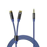 Orico AXRF helikaabel mini-jack 3,5 mm kuni 2x RCA emese 1,5 m - sinine
