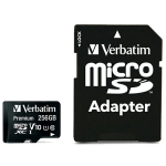 Verbatim MicroSDXC 256GB V10 kaart + adapter must/must 44087