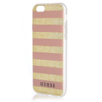 GUESS GUHCP6STGPI iPhone 6/6S roosa kvakott Ethnic Chic Stripes 3D