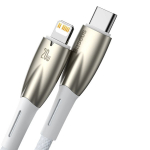 Baseus Glimmer USB-CLightning kaabel 20W 1m / valge