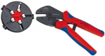 Knipex 97 33 01 kaabelkrimpingija, ribastusvahend Sinine, Punane