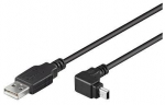 MicroConnect USB A - Mini USB Angled B 5P 1,8m