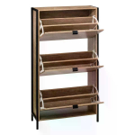 5five natural oak effect 3-drawer shoe cabinet