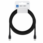USB-C kaabel USB-C-sse, Blue Star 3A 60W ECO, 2 m, PJ73-14-3, must